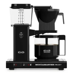 Melns Moccamaster KBG Select Technivorm piliens.