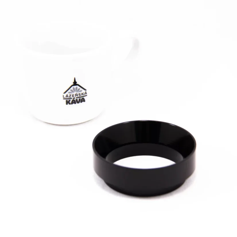 Entonnoir à doser en acier inoxydable de 53 mm de diamètre en finition noire.