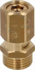 Safety valve for a boiler with a size of 1/2 inch M and a pressure of 1.8 bar, suitable for pressure regulation in the water system.