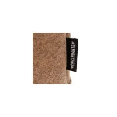 Black felt case made of high-quality wool for protecting manual coffee grinders.