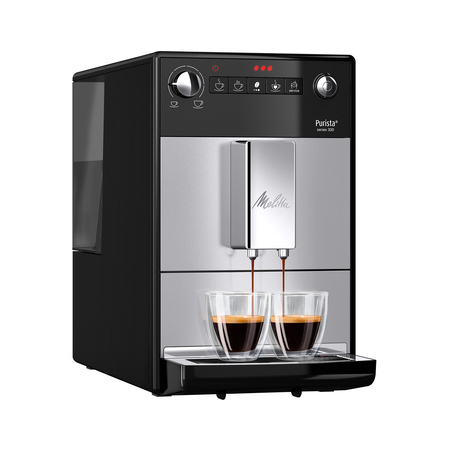Melitta Purista Silver - automatic coffee maker with quiet grinder