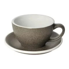 Tasse et soucoupe Loveramics Egg Cafe Latte 300 ml - Granit