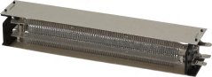 Heizelement 2000 W/230 V, mat Spiral-Widderstandsdraten an engem Metallrahmen mat Montagegrëffer