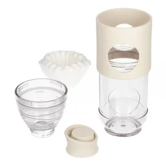 Cafflano Go-Brew Ivory, a practical plastic coffee maker by Cafflano. Cafflano Go-Brew Ivory, a practical plastic coffee maker by Cafflano.