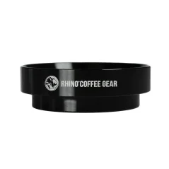 Roestvrijstalen doseertrechter Rhino Espresso Dosing Funnel 58 mm van Rhinowares zorgt voor schoon en nauwkeurig doseren van gemalen koffie.