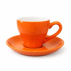 Biebri Taass mat Ënnertass Tulip, 180 ml, hellorange