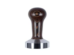Schwerer Tamper Wenge 57,5 mm zum Kaffeetampen.
