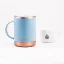Blauer Thermobecher Asobu Ultimate Coffee Mug mit einem Volumen von 360 ml, ideal für unterwegs.