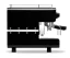 Side view of the professional lever espresso machine IB7 Standard 1 group in black finish.