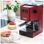Red home single-serve coffee machine Gaggia New Classic EVO.