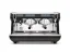 Profesionálny pákový kávovar Nuova Simonelli Appia Life 2GR v čiernej farbe s programovateľnými tlačidlami pre ľahkú obsluhu.