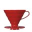 Dripper Hario V60-02 en plastique rouge Dripper Hario V60-02 en plastique rouge