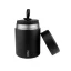 Black vacuum coffee canister by MiiR keeps coffee fresh for longer.