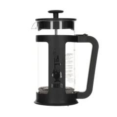 Schwarze Smart French Press von Bialetti mit einem Volumen von 350 ml.