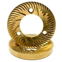 Eureka grinding stones with titanium stones, 85 mm in diameter, model 15030202.SC, are specially designed for compatibility with the Victoria Arduino Mythos Two coffee machine.