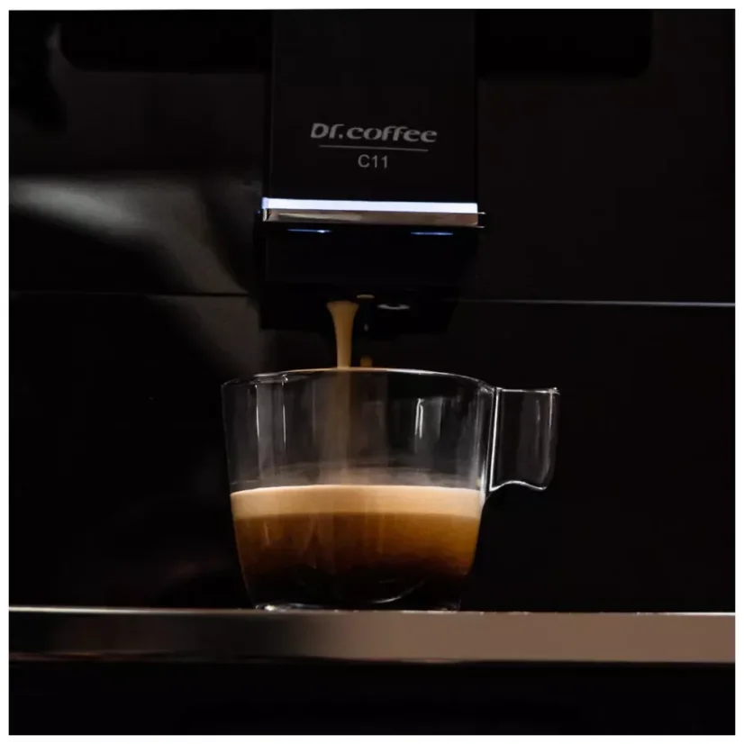 Machine à café automatique professionnelle C11 avec une capacité de réservoir de café de 280 grammes.
