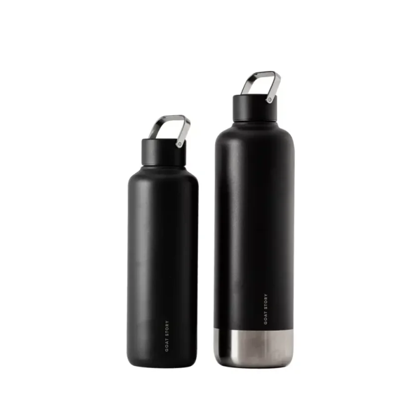Thermos noir minimaliste de 1000 ml.