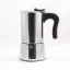 Silver moka pot for 10 servings of coffee from the brand Foreve Miss Spendly Moka
