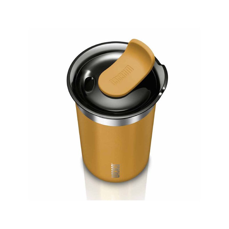 Mug thermo de voyage Wacaco Octaroma Lungo - Jaune ambré 300 ml