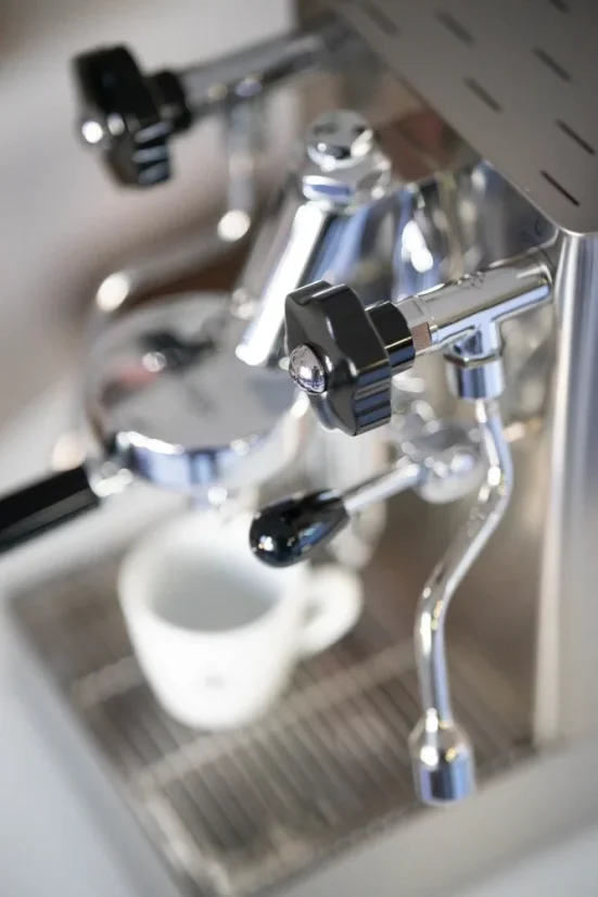 Hot water dispenser of the Lelit Mara espresso machine.