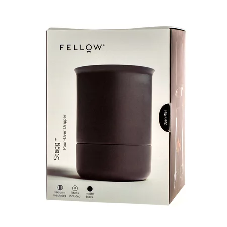 Fellow Stagg Pour-Over Dripper XF stainless steel dripper, perfect for filter coffee preparation.