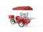 Mobile coffee cart on wheels – red coffee bike