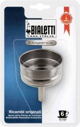 Replacement funnel for stainless steel moka kettles