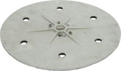 Schleifscheif fir de Gromperschieler Ø 350 mm, Récksăit vun der Scheif mat stralfërmeger Rëppung an engem zentrale Lach mat enger Passfieder. Schleifscheif fir de Gromperschieler Ø 350 mm, Récksăit vun der Scheif mat stralfërmeger Rëppung an engem zentrale Lach mat enger Passfieder.