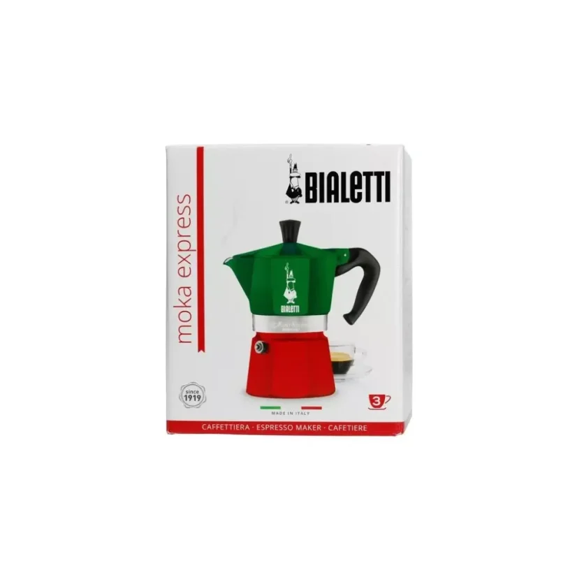 Originalverpackung der Bialetti Moka Express Italia Kanne.