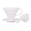 Dripper Hario V60-01 en plastique blanc Dripper Hario V60-01 en plastique blanc