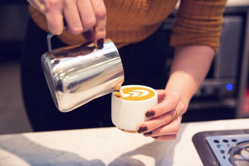 Barista Hustle pot for latte art