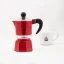 Moka Kanne Bialetti Rainbow 1 in Rot.