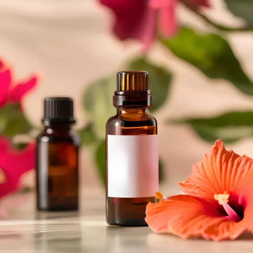 BIO Ibišek est une huile infusée 100 % naturelle aux fleurs, idéale pour l'aromathérapie et les soins de la peau.
