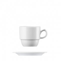weiße Mirabell-Tasse für Cappuccino
