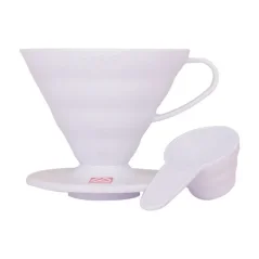 Dripper en plastique blanc V60-02 Dripper en plastique blanc V60-02