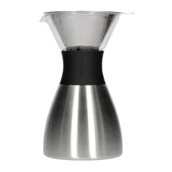 Asobu Pour Over PO300 in silver/black with a 1-liter capacity