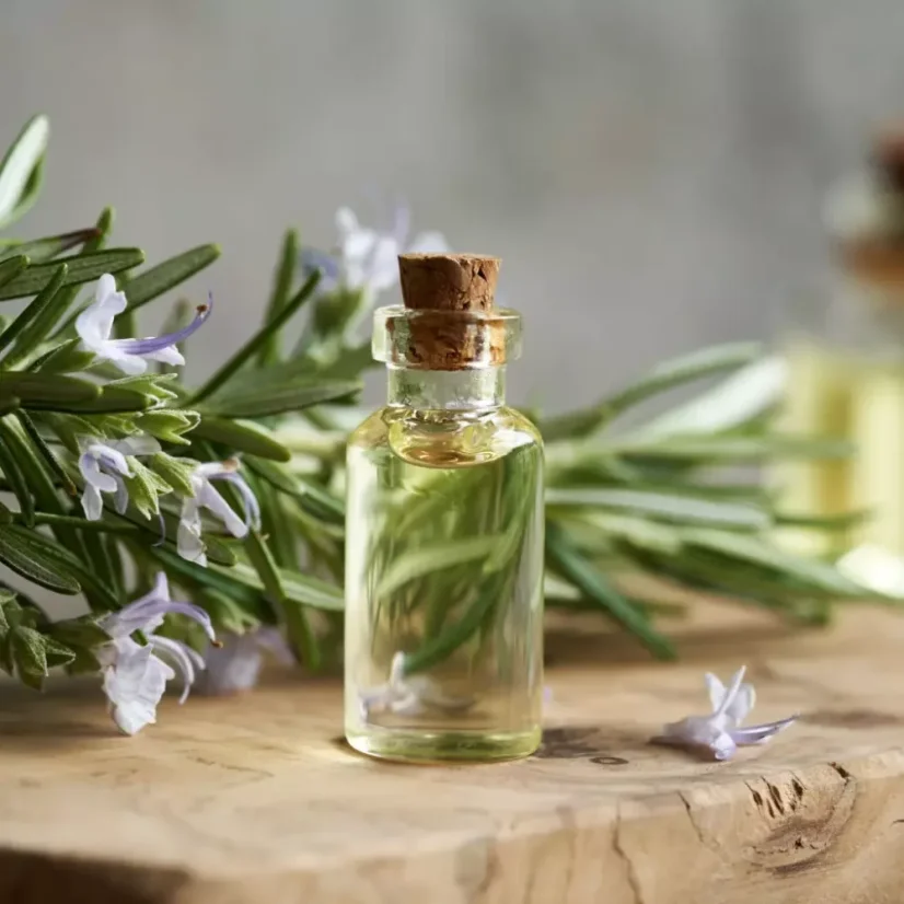 L'huile essentielle de romarin BIO est 100 % naturelle, certifiée 100 % biologique, idéale pour l'aromathérapie et le soutien à la santé.