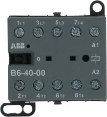 Mini-Schütz ABB B6-40-00 mat Schraufklemmen op béide Säiten. Mini-Schütz ABB B6-40-00 mat Schraufklemmen op béide Säiten.
