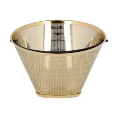 Metal coffee filter Technivorm Moccamaster Gold Filter No. 4 Premium permanent, made of plastic.