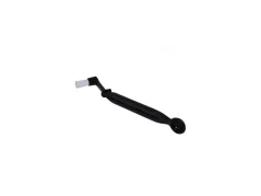 Black brush for cleaning lever espresso machines.