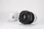 Glass thermal mug with black lid and black rubber holder, 227 ml capacity, detail on the lid