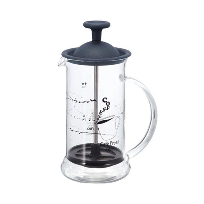 Čierny french press s objemom 240 ml.