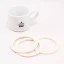 Set of three seals and one Bialetti strainer, specially designed for Bialetti Dama moka pots, made of aluminum.