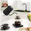 Digitálne rýchlovarné kanvice Timemore Fish Smart s objemom 800 ml v elegantnej čiernej farbe sú ideálne na prípravu dokonalej kávy pomocou pour-over metódy.
