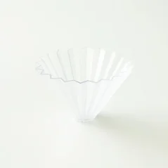 Műanyag Origami Air dripper M méretben. Átlátszó kivitel.