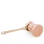 Copper cezve designed for coffee preparation.