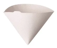 Filtro de papel sobre un fondo claro