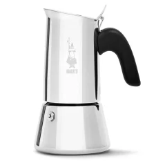 Moka Kanne Bialetti New Venus für 10 Tassen mit einem Volumen von 460 ml, ideal für die Zubereitung eines starken und aromatischen Kaffeegetränks.