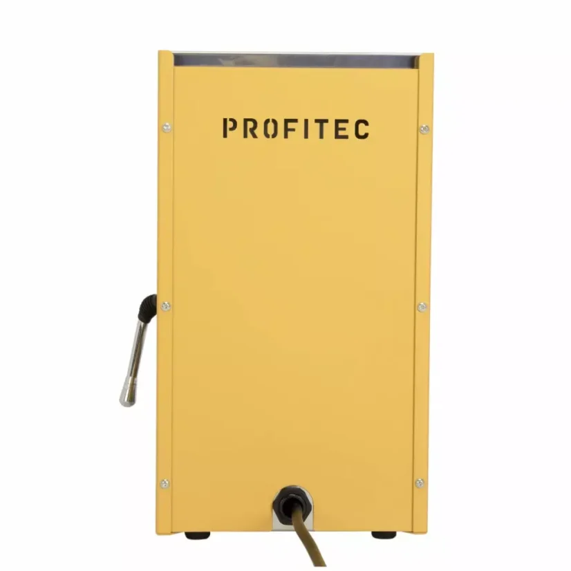 Home single-serve coffee machine in yellow.