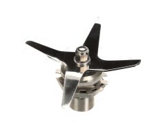 Reparatur-Kit fir de Mixer mat engem Kräizmesser aus Metall an enger gezänkter Basis op der Well